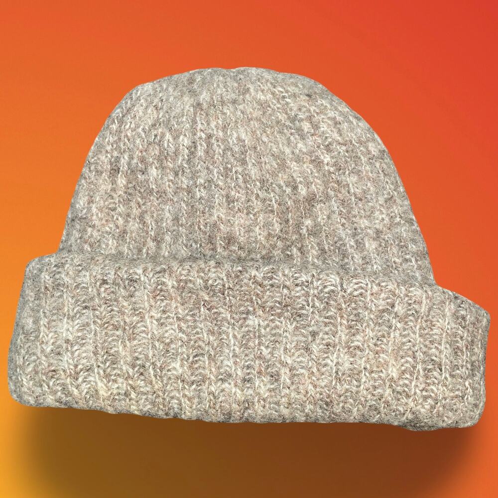 Mackinnon Mens Hat Cap 100% Wool Made in Scotland Beanie Winter Ribbed Knit